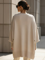 Yasmine - Poncho oversize femme élégant
