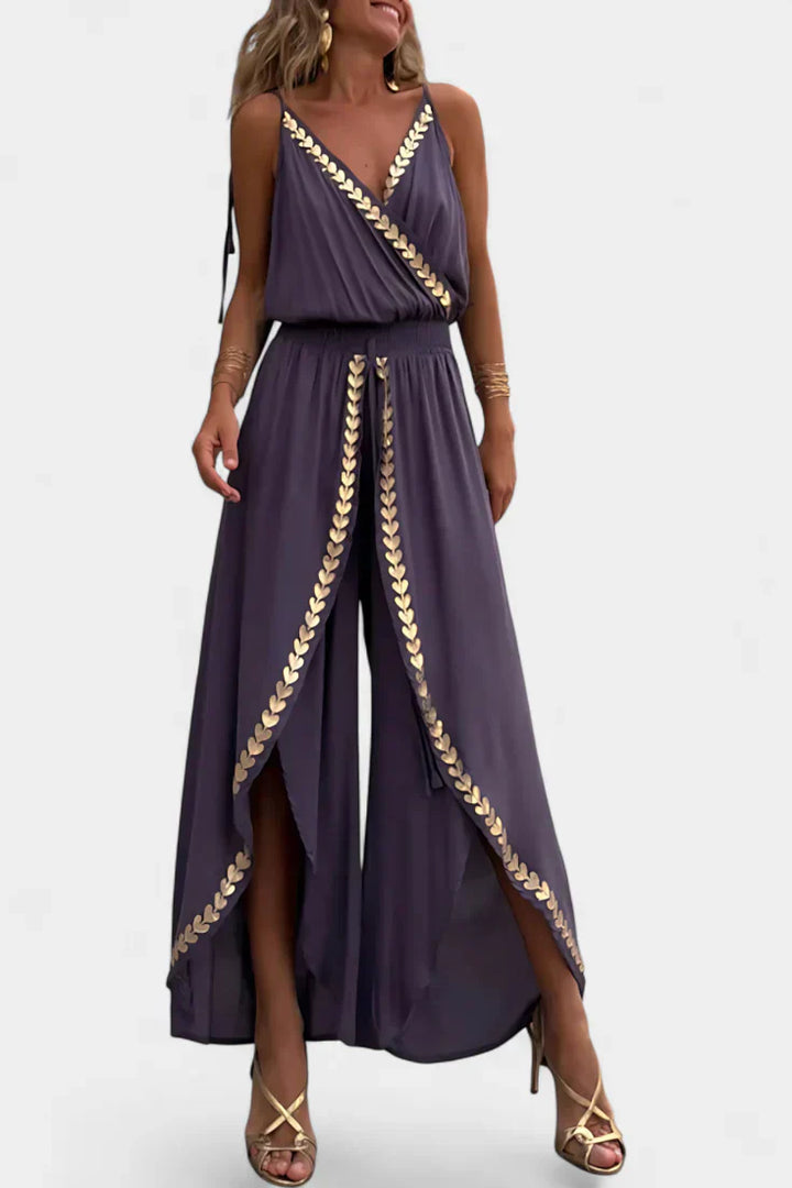 Lorena - Robe Mono Détails Dorés