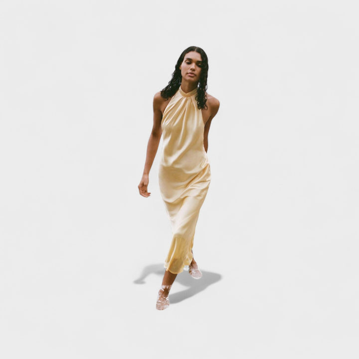 Gala - Robe Halter Satinée