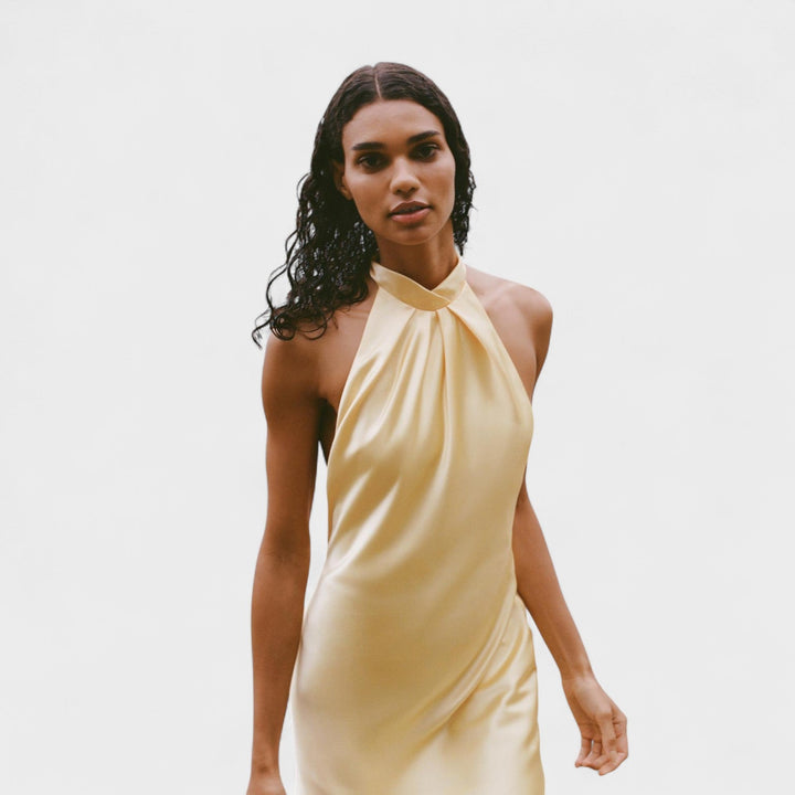Gala - Robe Halter Satinée