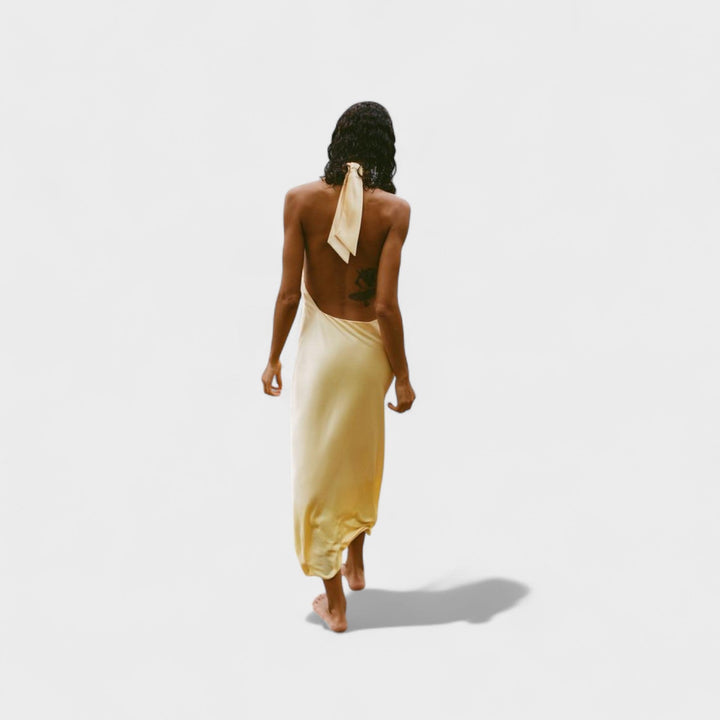 Gala - Robe Halter Satinée