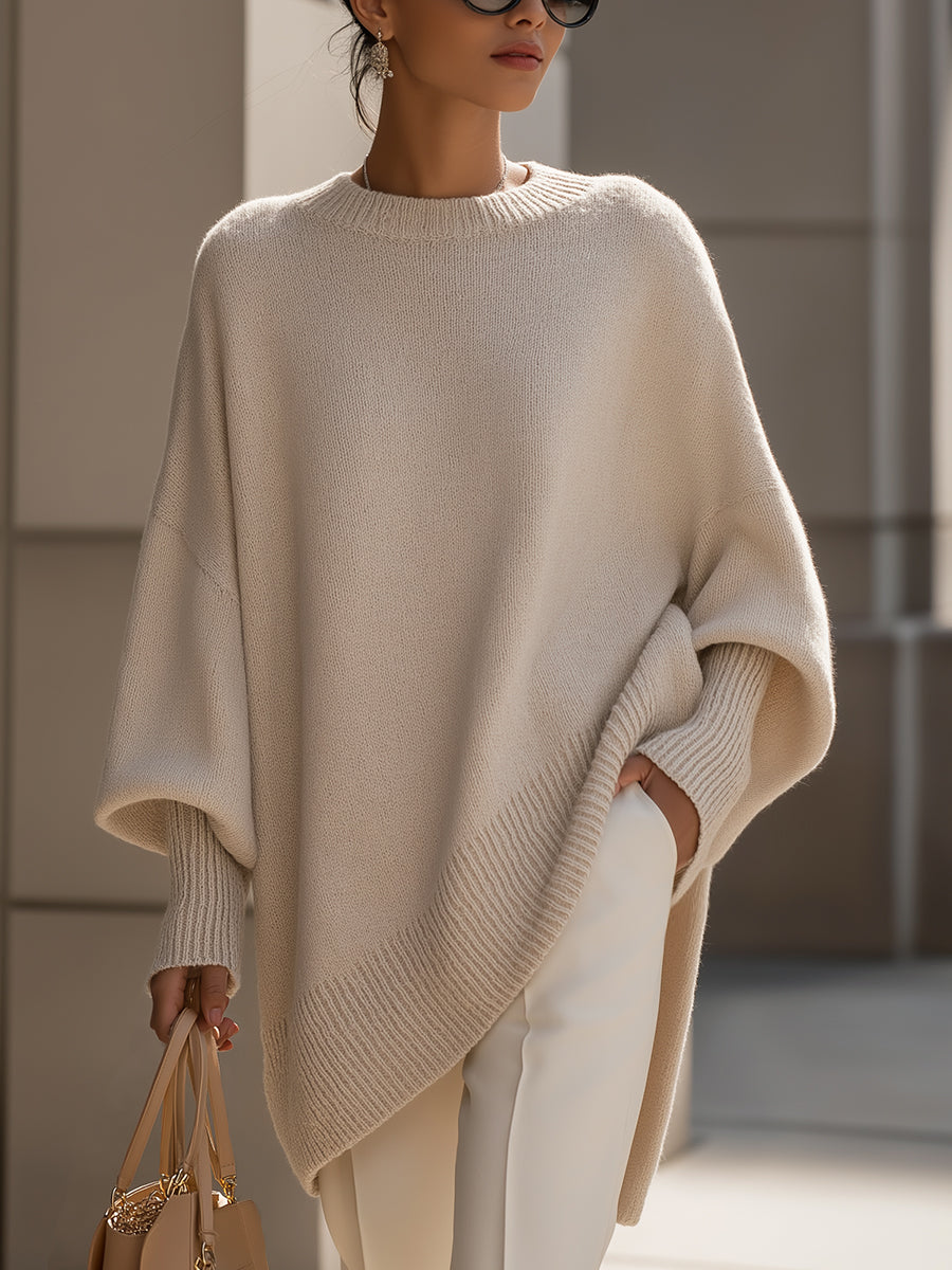 Yasmine - Poncho oversize femme élégant