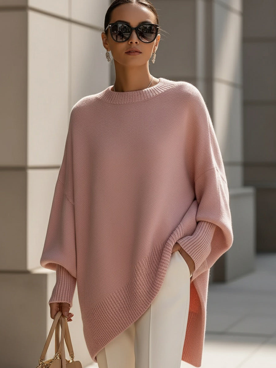 Yasmine - Poncho oversize femme élégant