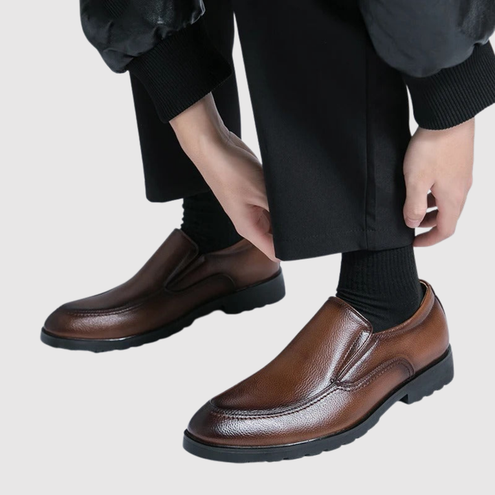 Viktor – Chaussures pour hommes slip-on en cuir classiques