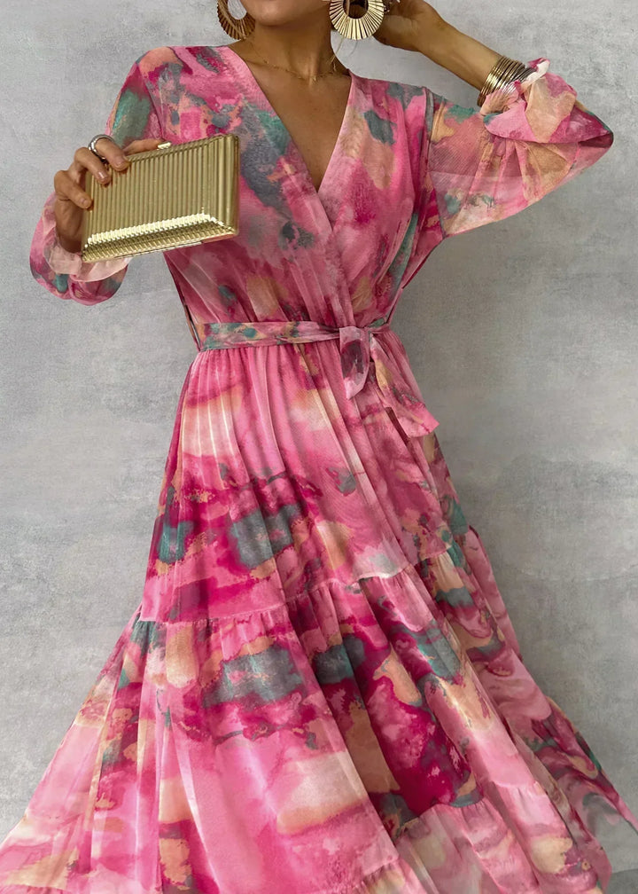 Luísa - Robe Fleurie à Envelopper