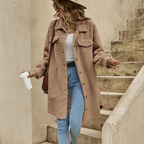 Aurore - Cardigan Long Manteau Confortable Élégant Femme