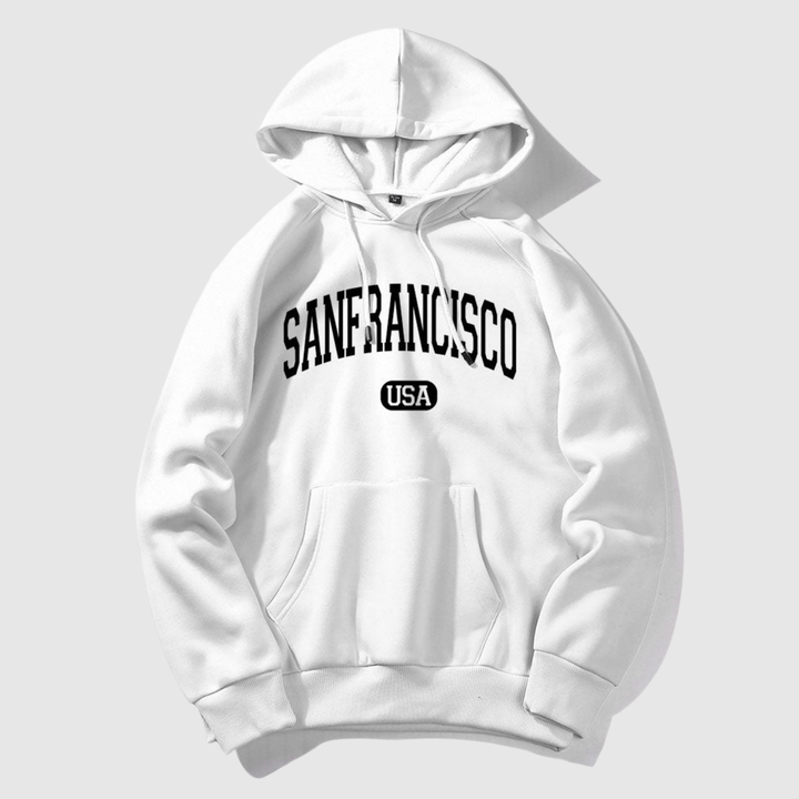 Daniel – Sweat à capuche avec impression San Francisco