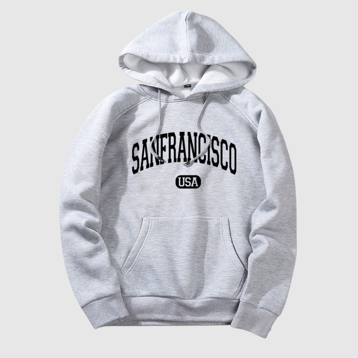 Daniel – Sweat à capuche avec impression San Francisco