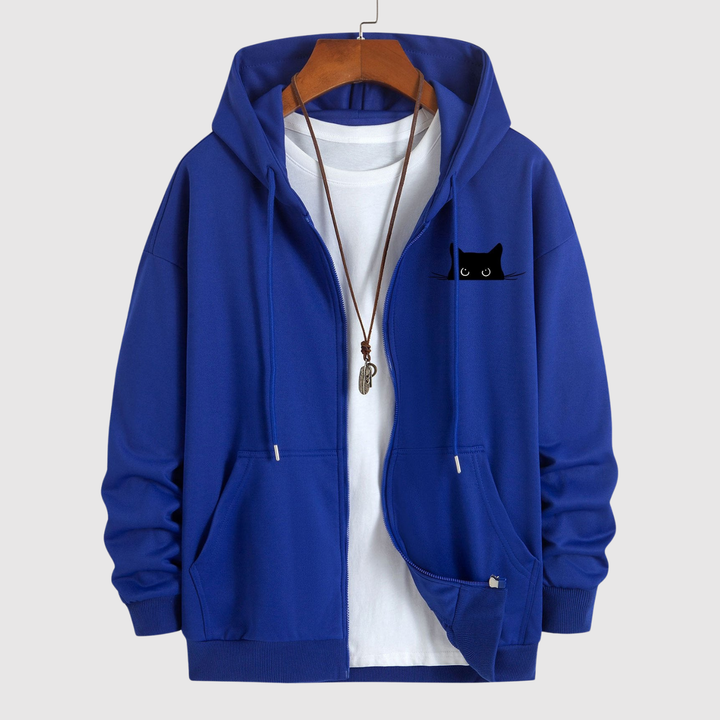 Šimon - Sweat à capuche stylé avec un accent félin