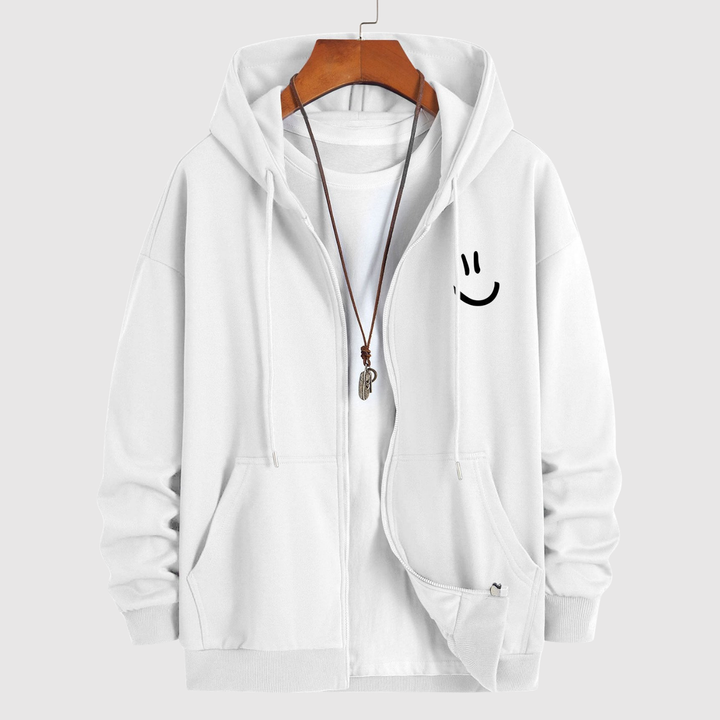 Šimon – Sweat à capuche avec sourire et coupe décontractée