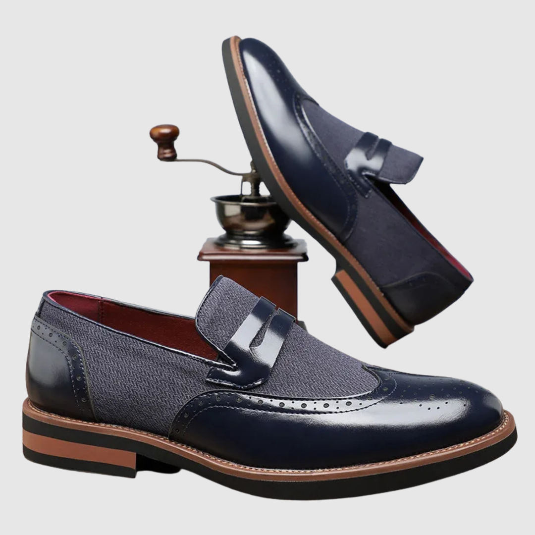 Viktor – Mocassins en cuir avec boucle en métal