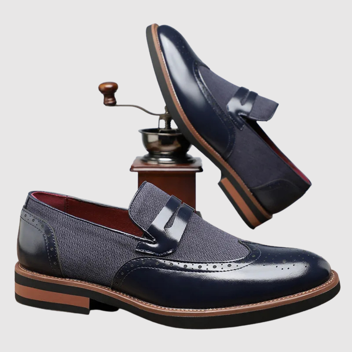 Viktor – Mocassins en cuir avec boucle en métal