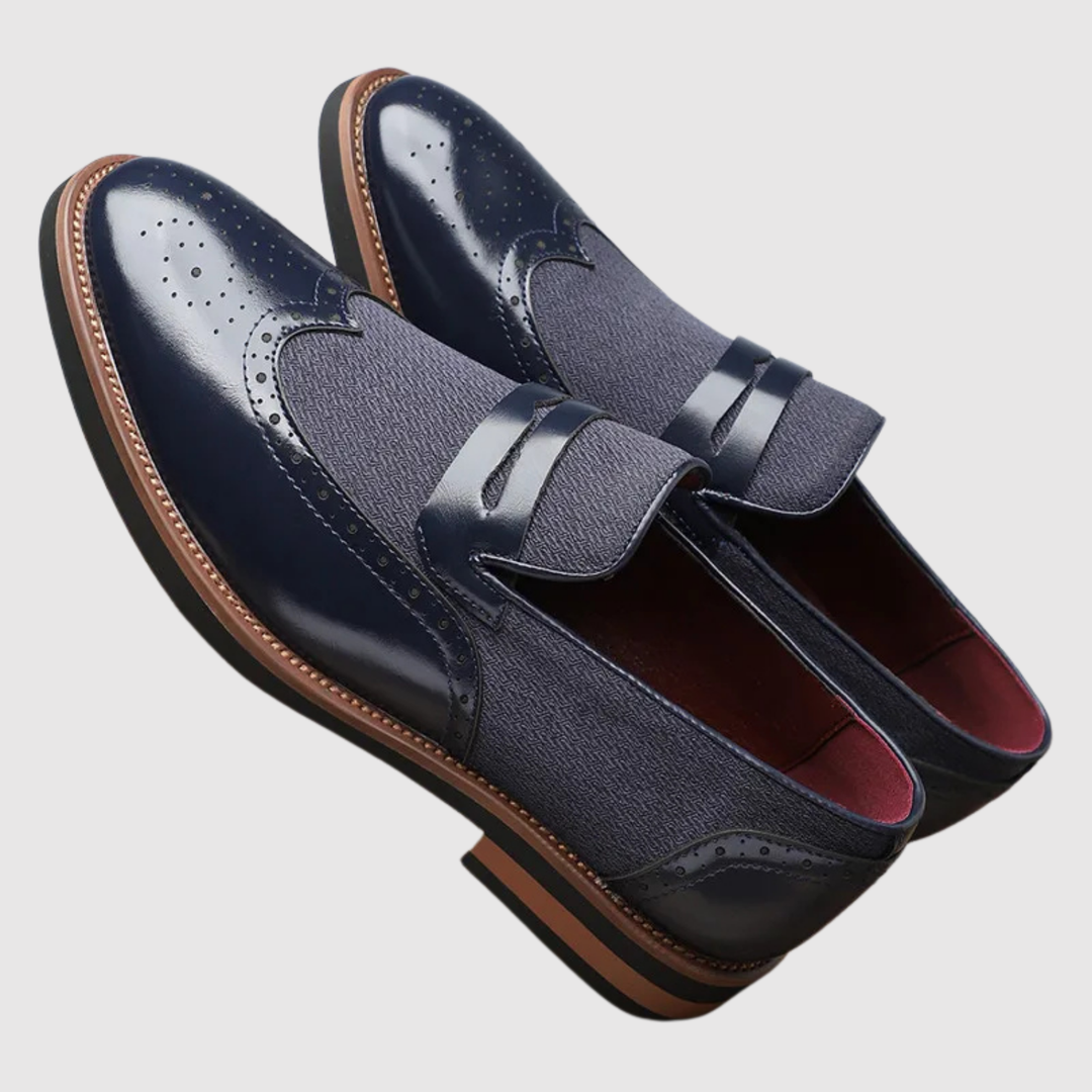 Viktor – Mocassins en cuir avec boucle en métal
