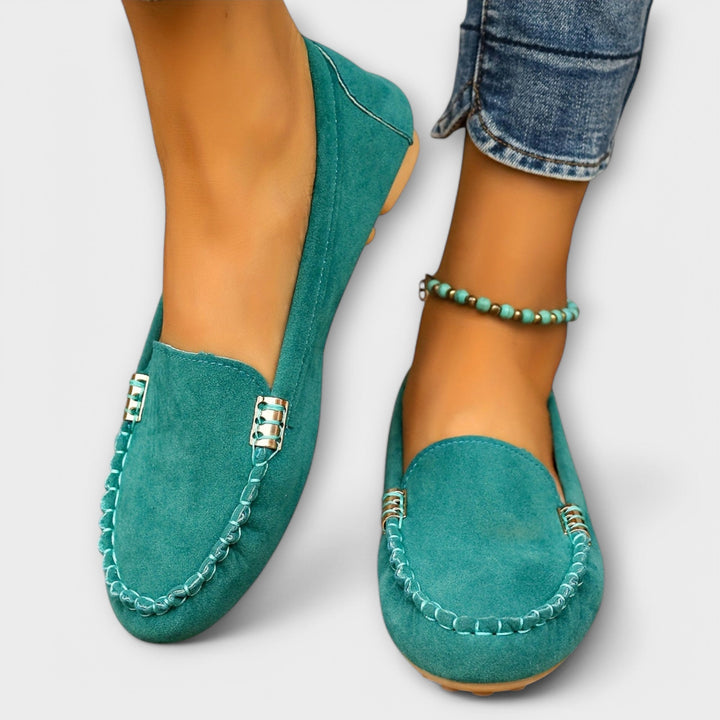 Bertlinde - Mocassins turquoise