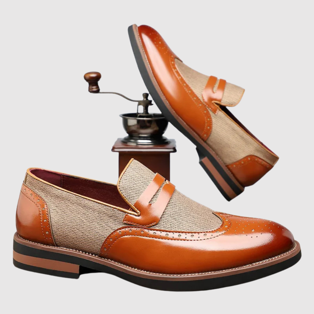 Viktor – Mocassins en cuir avec boucle en métal