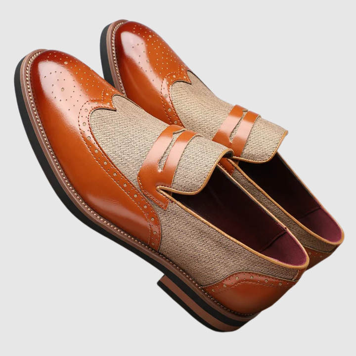 Viktor – Mocassins en cuir avec boucle en métal