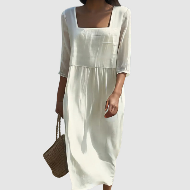 Nádia - Robe Décontractée en Lin