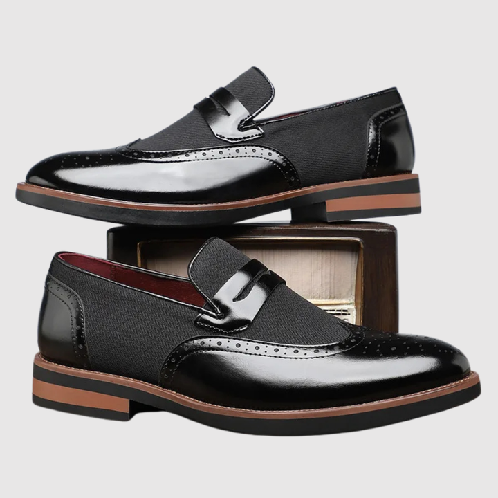 Viktor – Mocassins en cuir avec boucle en métal