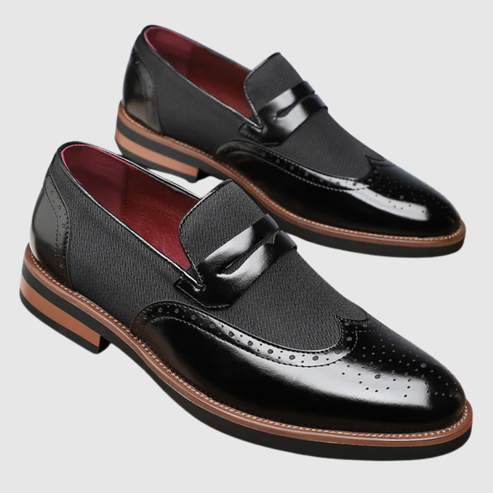 Viktor – Mocassins en cuir avec boucle en métal