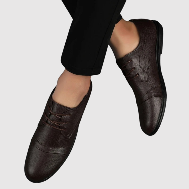 Viktor – Chaussures en cuir pour hommes classiques avec lacets