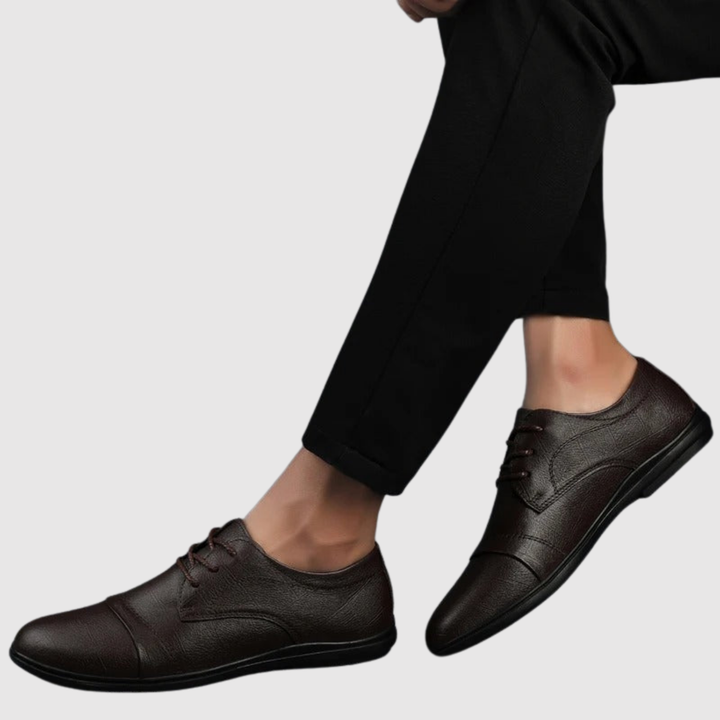 Viktor – Chaussures en cuir pour hommes classiques avec lacets