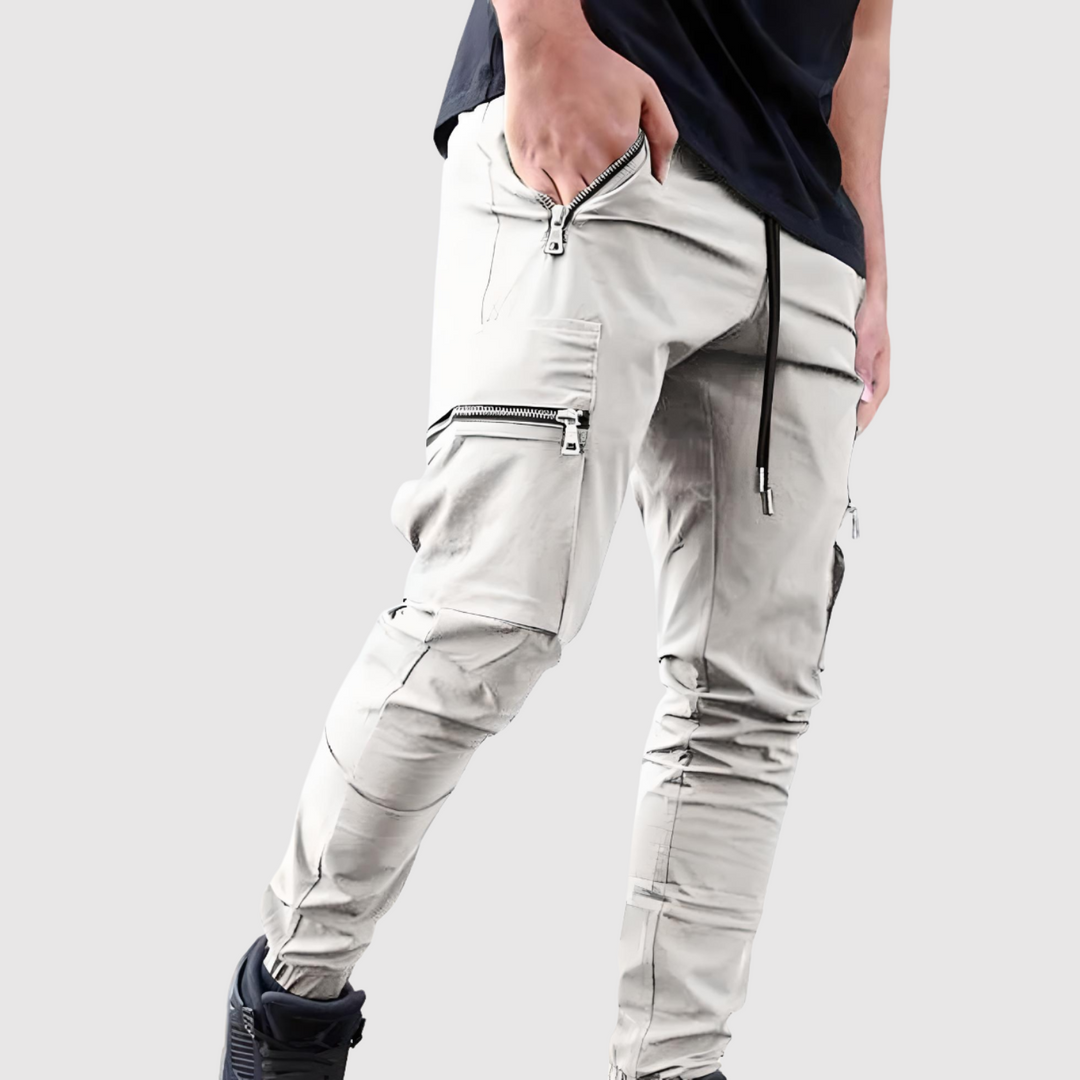 Leo – Pantalon de jogging pour homme avec poches zippées