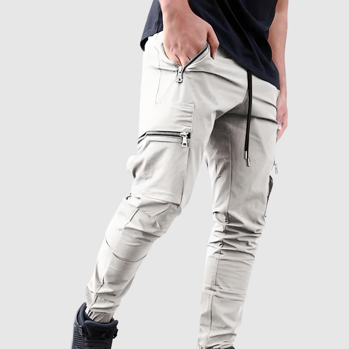 Leo – Pantalon de jogging pour homme avec poches zippées
