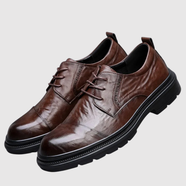 Viktor – Chaussures en cuir pour hommes modernes avec semelle dure