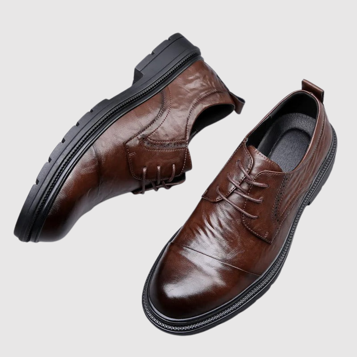 Viktor – Chaussures en cuir pour hommes modernes avec semelle dure