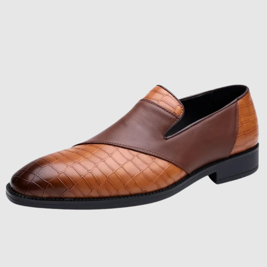 Viktor – Chaussures slip-on pour hommes en cuir tressé