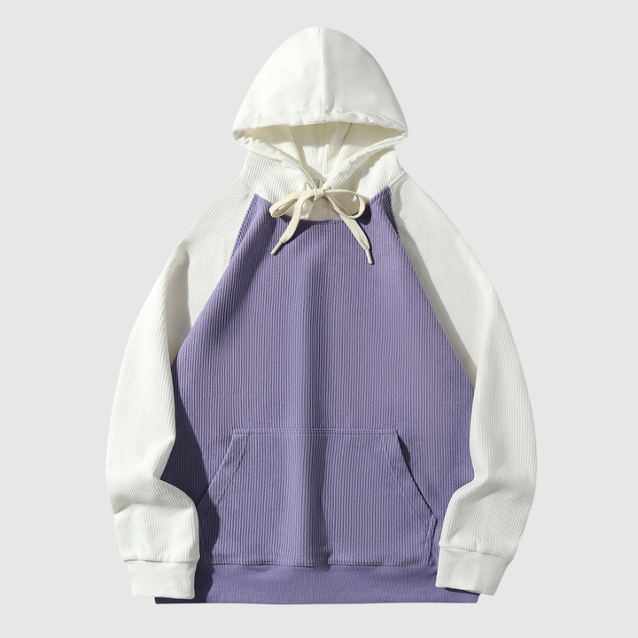 Daniel – Sweat à bloc de couleur et texture poisson