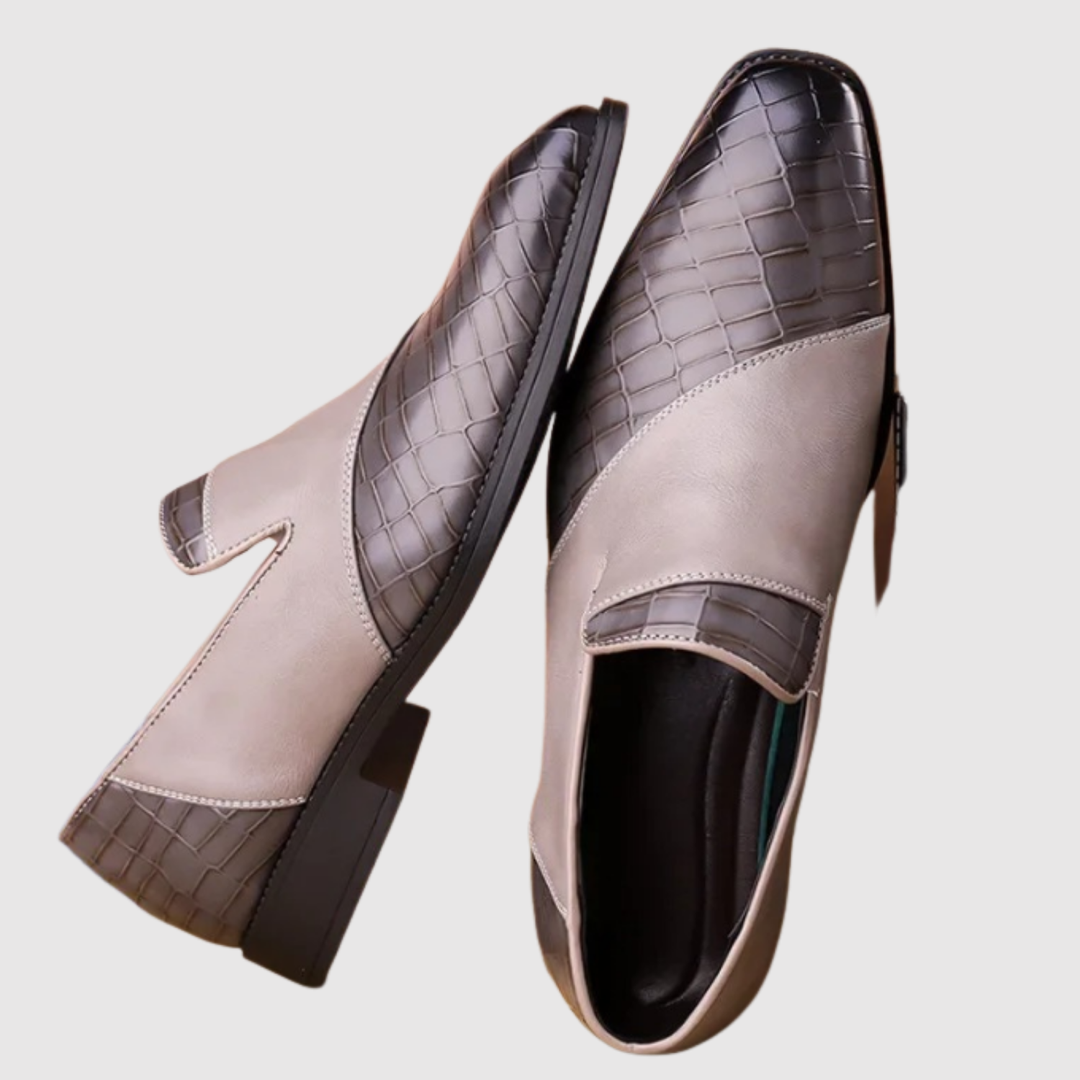 Viktor – Chaussures slip-on pour hommes en cuir tressé