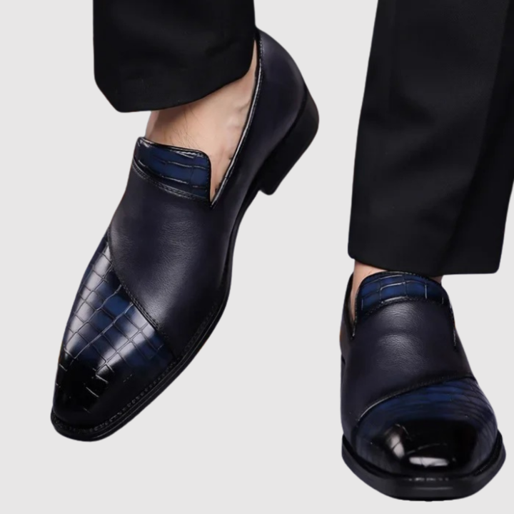 Viktor – Chaussures slip-on pour hommes en cuir tressé