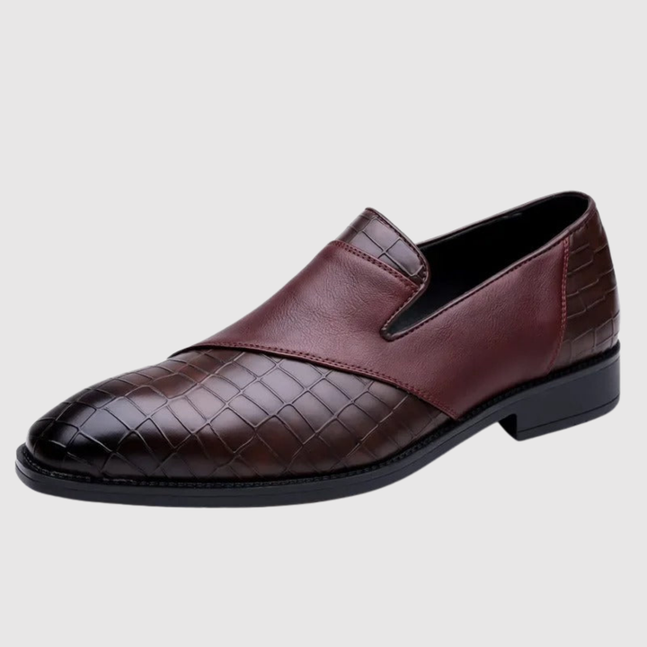 Viktor – Chaussures slip-on pour hommes en cuir tressé