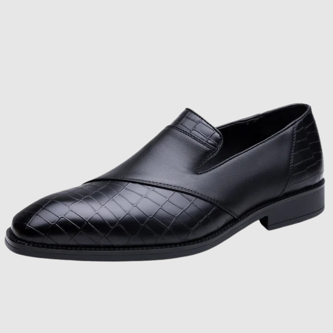 Viktor – Chaussures slip-on pour hommes en cuir tressé