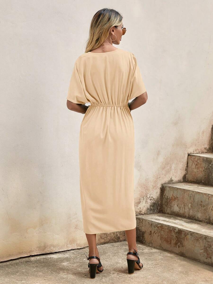 Caia - Robe Midi Enveloppe