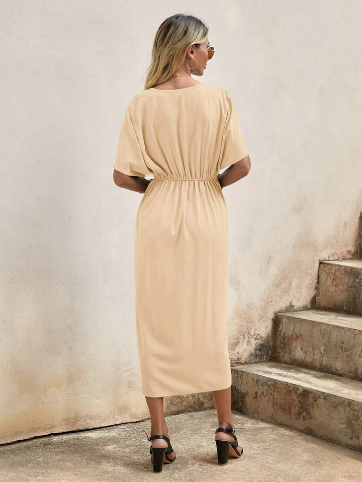 Caia - Robe Midi Enveloppe