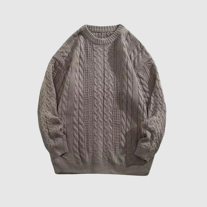 Daniel – Pull classique avec motif en torsades