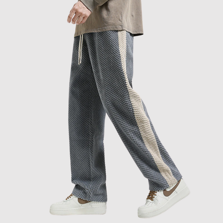 Leo – Pantalons amples pour hommes avec bandes sportives