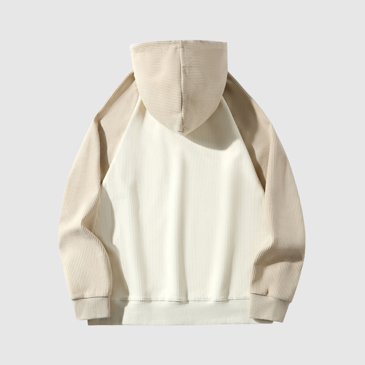 Daniel – Sweat à bloc de couleur et texture poisson