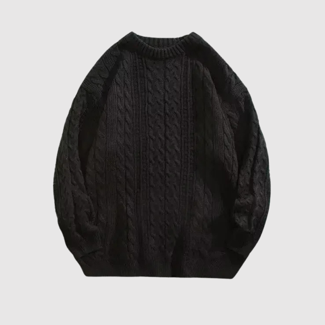 Daniel – Pull classique avec motif en torsades