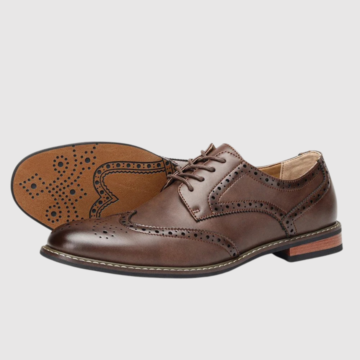 Viktor – Chaussures brogue pour hommes en cuir classique
