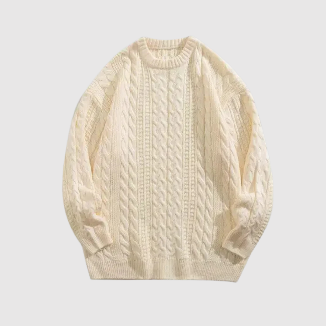 Daniel – Pull classique avec motif en torsades