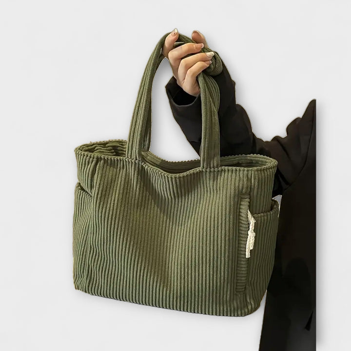 Tilda – Sac fourre-tout en tricot avec accent cordon