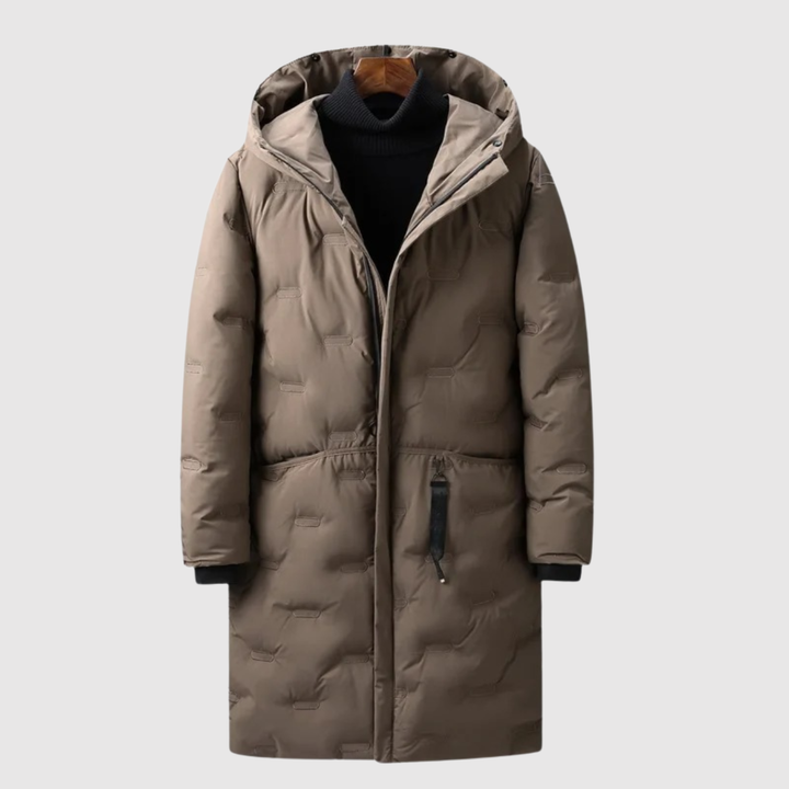 Marek – Long manteau d'hiver avec doublure thermique