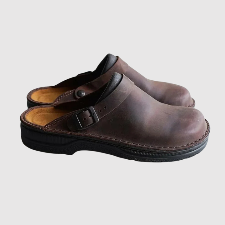Oskar – Sandales en cuir confortables avec sangle réglable