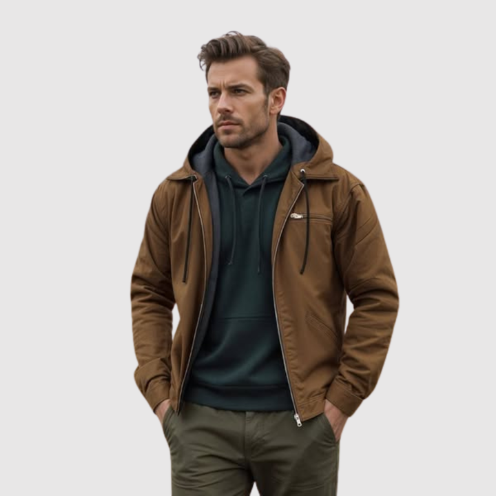 Marek - Veste bomber pour homme avec capuche