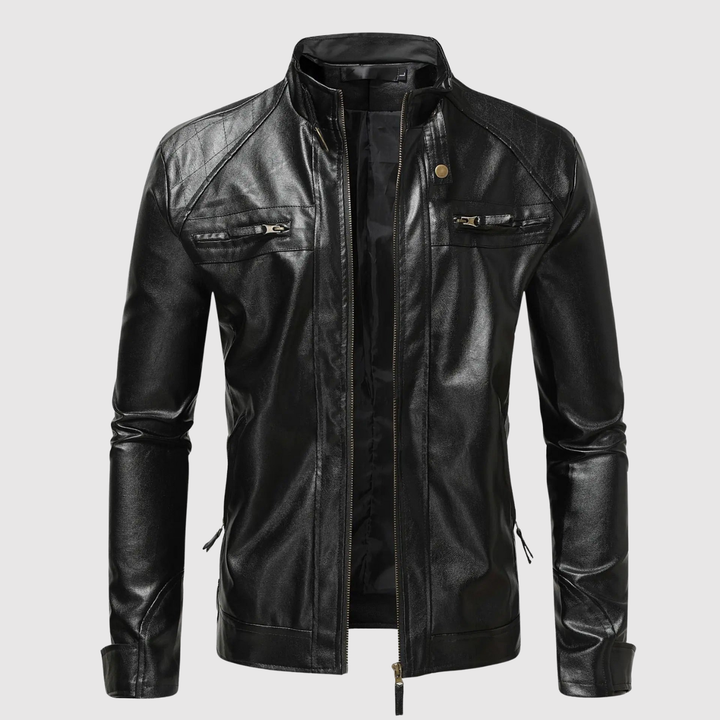 Dorian – Veste en cuir classique au design épuré