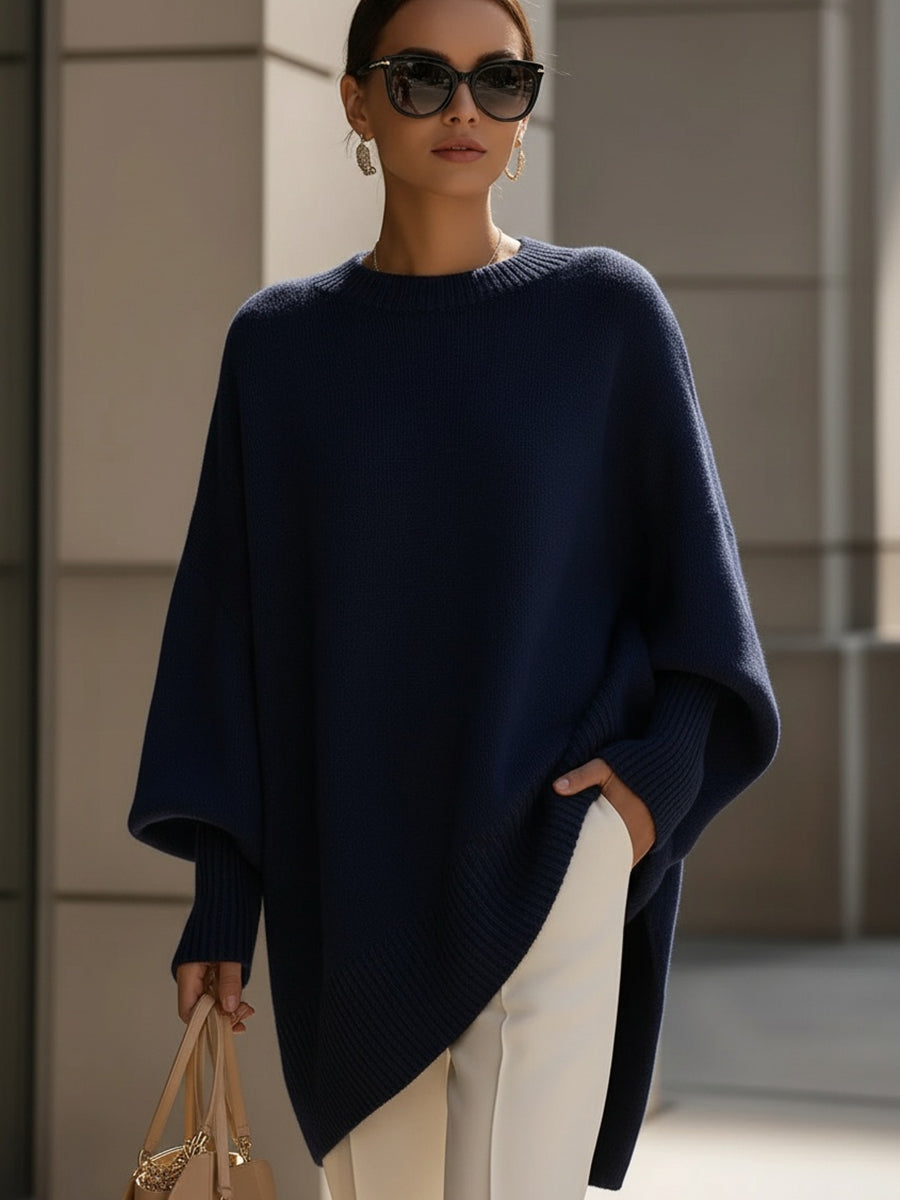 Yasmine - Poncho oversize femme élégant