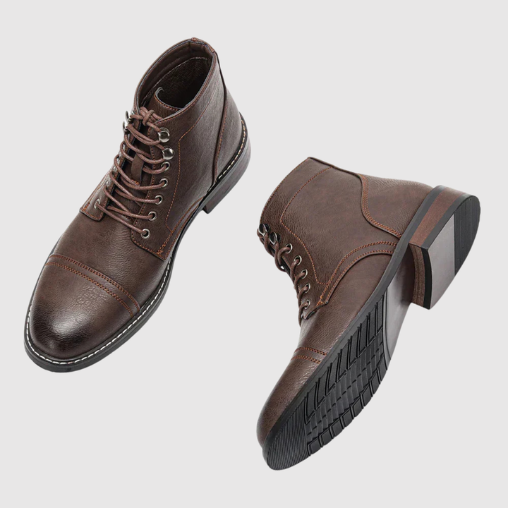 Oskar - Chaussures en cuir pour hommes élégantes avec lacets
